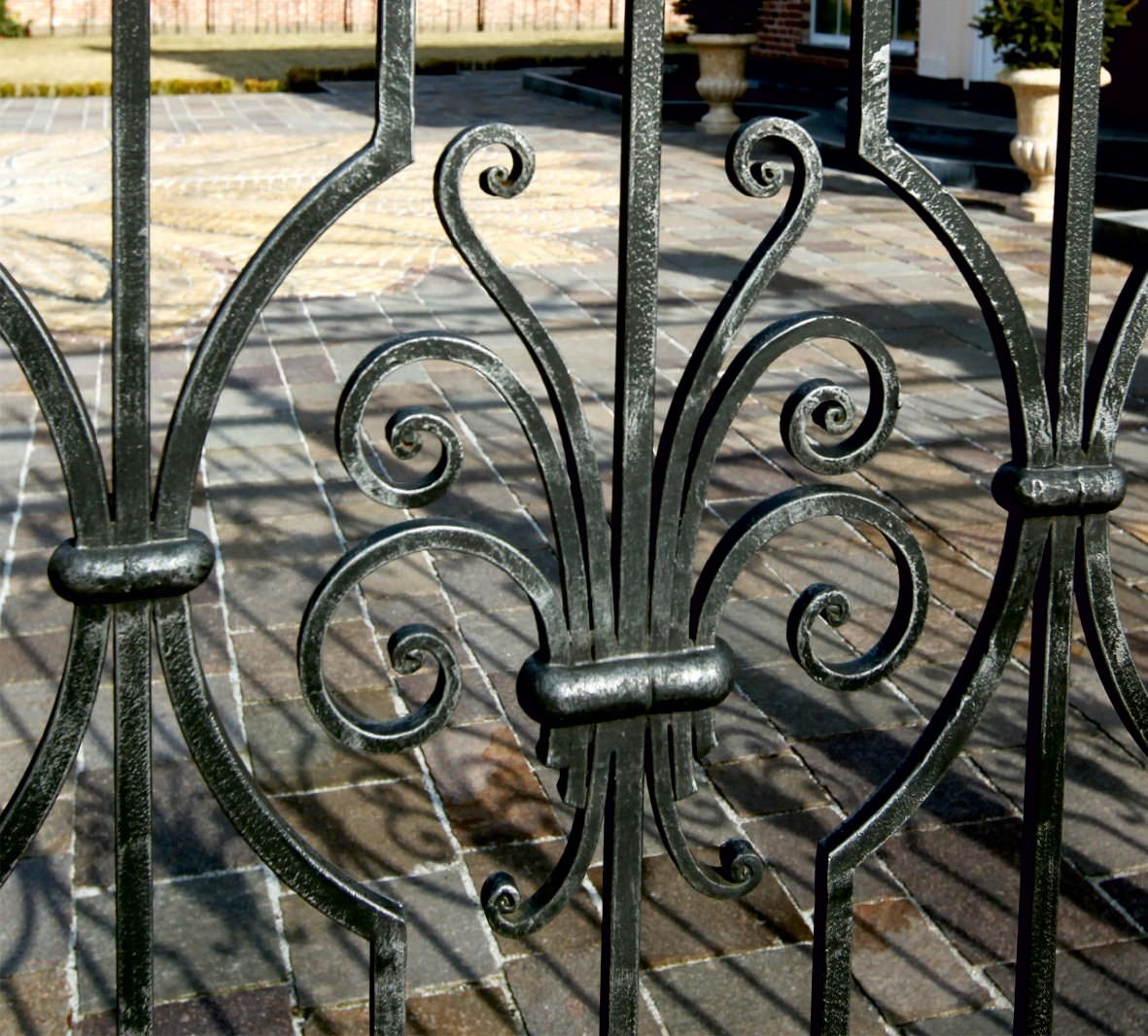 GATES, FENCE AND LIGHTS.