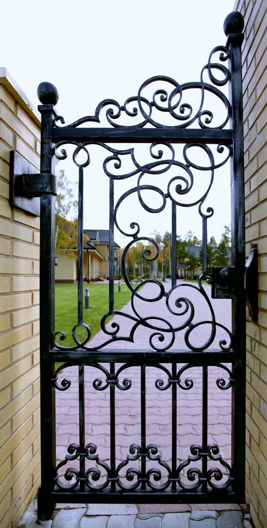 GATES, FENCE, LIGHTS.